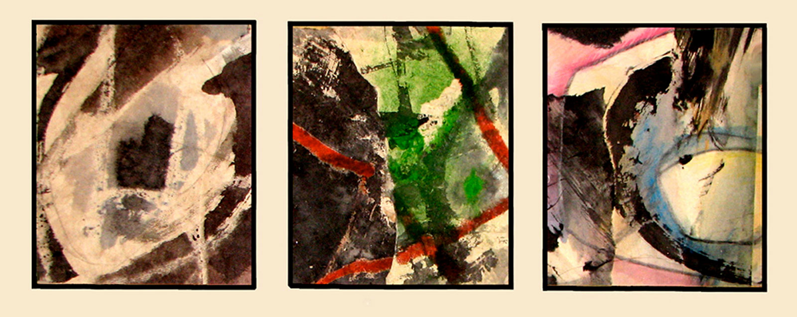 Kyoto Triptych - Collage by Michael D. Hofmann