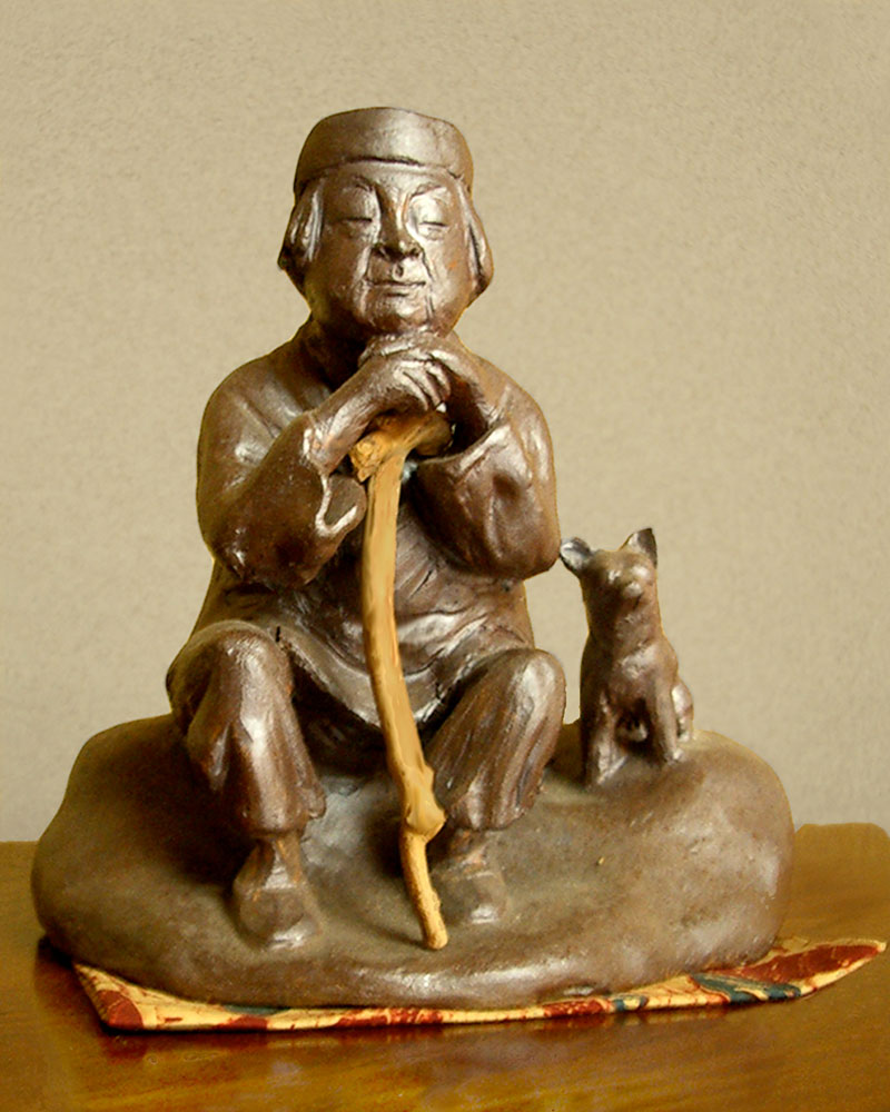 Jikihara Sensei - Ceramic Sculpture by Michael Hofmann