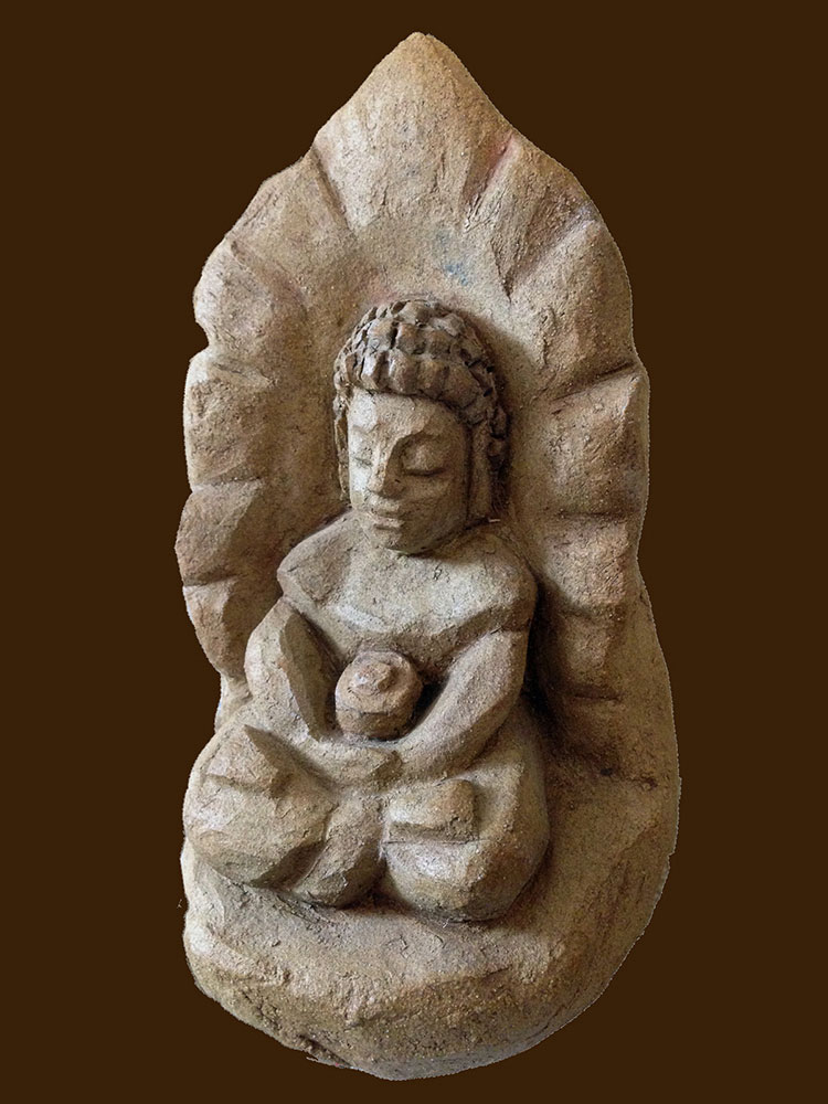 Medicine Buddha - Ceramic Sculpture by Michael D. Hofmann